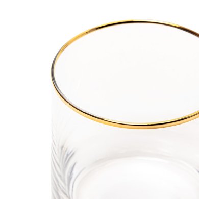 Склянка Homla ELODIA 0,25 л | Прозорий / Золотий - 3 Склянка Homla ELODIA 0,25 л | Прозорий / Золотий 211256 фото - 3
