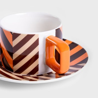 Чашка з блюдцем Homla NAOKO 200 мл Різнокольоровий - 3 Чашка з блюдцем Homla NAOKO 200 мл Різнокольоровий 231709 фото - 3