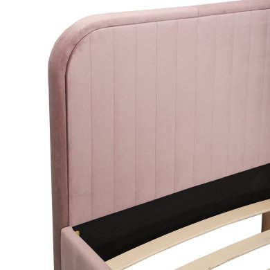 Кровать Homla KARALIUS Welur 90x200 см Розовый - 5 Кровать Homla KARALIUS Welur 90x200 см Розовый 207721 фото - 5