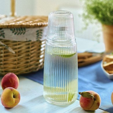 Графин с стаканом Homla HALLIE 1,1 л Прозрачный 227051 фото - 5