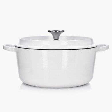 Кастрюля с крышкой Duka BJORN 4200 мл | Белый 1216821 фото - 2