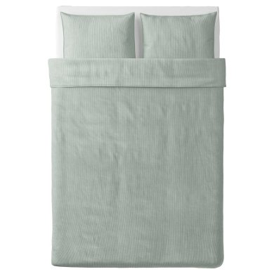 IKEA Комплект постельного белья BERGPALM 200x200 см Зеленый (ИКЕА БЕРГПАЛМ) 20423188 фото - 2