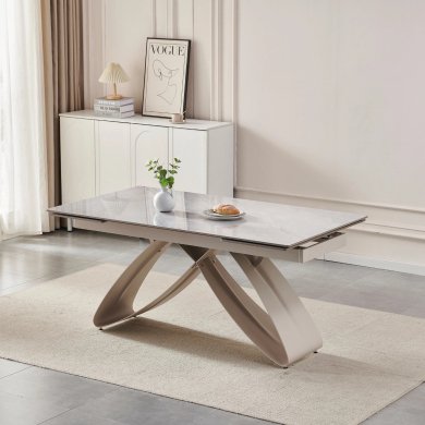 Розкладний обідній стіл Mebel Elit LUIGI Marmur Сірий - 5 Розкладний обідній стіл Mebel Elit LUIGI Marmur Сірий ME.LUIGI/P/KASZ/S160-240 фото - 5