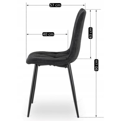 Обідній стілець Mebel Elit ROBIN 2 Чорний - 10 Обідній стілець Mebel Elit ROBIN 2 Чорний ME.ROBIN2/CZ/T/K фото - 10