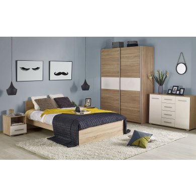 Шафа Halmar Lima S1 | Дуб сонома / Білий - 3 Шафа Halmar Lima S1 | Дуб сонома / Білий V-PL-LIMA-S1-BIAŁY/SONOMA фото - 3