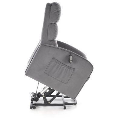 Кресло мягкое раскладное с реклайнером Halmar MARONI Пепельный V-CH-MARONI-FOT-POPIEL фото - 2