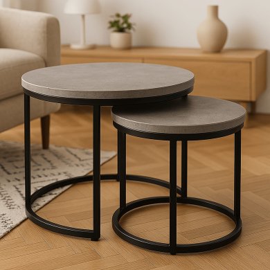 Комплект журнальных столов Kontrast SK102 2 шт Бетон - 11 Комплект журнальных столов Kontrast SK102 2 шт Бетон 6.06.28188 фото - 11