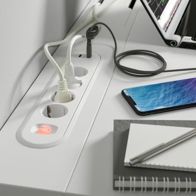 Модуль для стола MITTZON 160x12 см Белый - 3 IKEA Модуль для стола MITTZON 160x12 см Белый 90531269 фото - 3