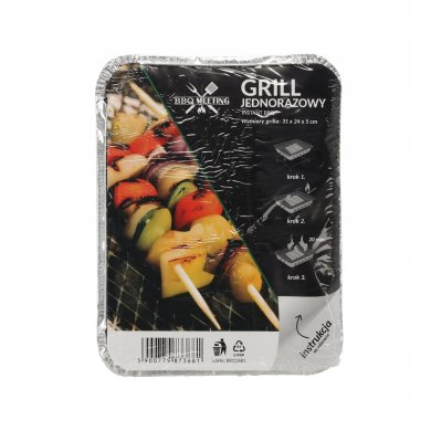 Одноразовый угольный гриль Garden Line BBQ3681 Серебристый - 5 Одноразовый угольный гриль Garden Line BBQ3681 Серебристый BBQ3681 фото - 5