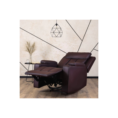 Кресло мягкое раскладное с реклайнером Mebel Elit KOBI Коричневый ME.KOBI/BR/E/FW фото - 10