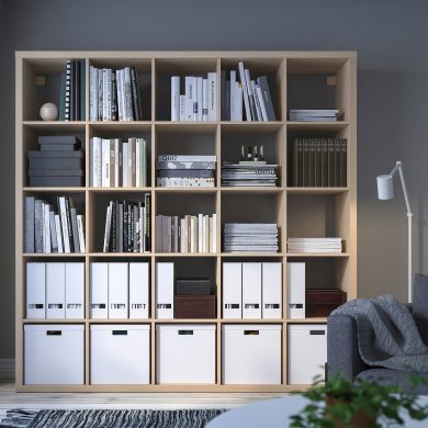 IKEA Стелаж KALLAX Дуб (ИКЕА КАЛЛАКС) 90324509 фото - 7