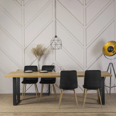 Розкладний обідній стіл Mebel Elit EDWIN Дуб золотий - 12 Розкладний обідній стіл Mebel Elit EDWIN Дуб золотий ME.EDWIN/DZ/S фото - 12