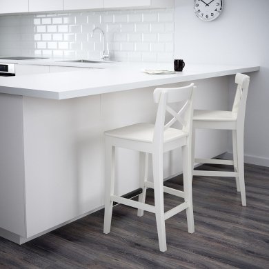 Барный стул INGOLF Белый - 11 IKEA Барный стул INGOLF Белый (ИКЕА ИНГОЛЬФ) 10122647 фото - 11