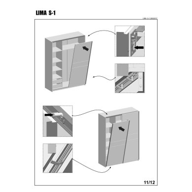 Шкаф Halmar Lima S1 | Дуб сонома V-PL-LIMA-S1-SONOMA фото - 13