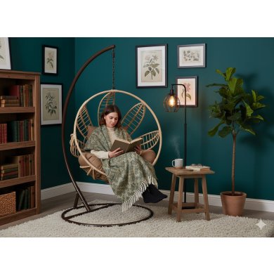 Підвісне крісло-кокон Garden Line SOBRE Коричневий FAT0091 фото - 4