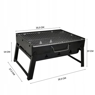 Складаний вугільний гриль Kontrast BBQ1005 Чорний - 15 Складаний вугільний гриль Kontrast BBQ1005 Чорний 5.22.13390 фото - 15