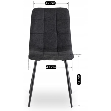 Обеденный стул Mebel Elit PERU 2 Черный ME.PERU2/CZ/T/K фото - 10