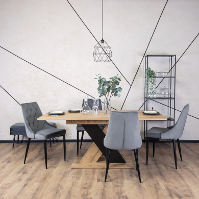 Обеденный стул Mebel Elit CORK Welur Серый ME.CORK/P/V/K фото - 7