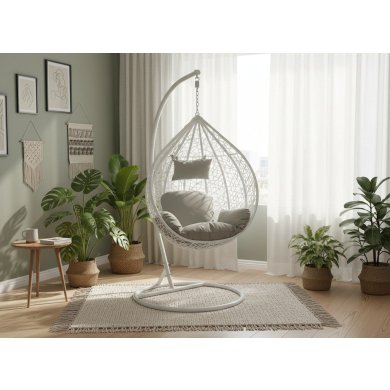 Підвісне крісло-кокон Garden Line FAT1029 Білий FAT1029 фото - 2