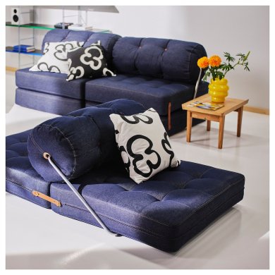 IKEA Кресло мягкое раскладное VARKUMLA Синий (ИКЕА ВАРКУМЛА) 80587704 фото - 5