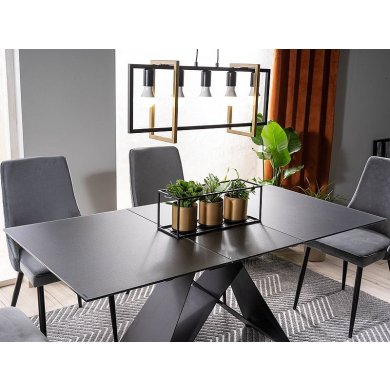 Розкладний обідній стіл Signal WESTIN SG Чорний WESTINSGC120 фото - 4