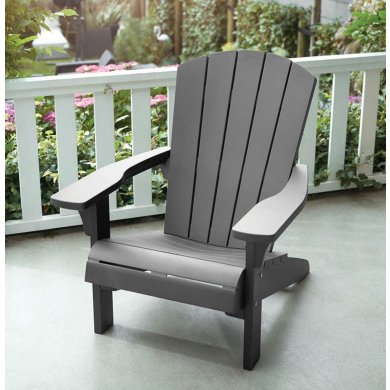 Садове крісло Keter TROY ADIRONDACK Сірий 253273 фото - 2