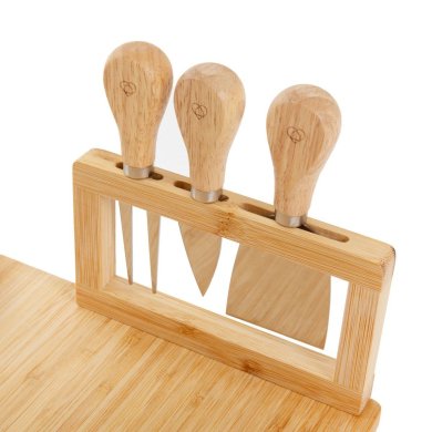 Сервировочная доска для сыра с мисками и приборами Homla RUMI 37x28 см Дерево 214654 фото - 3