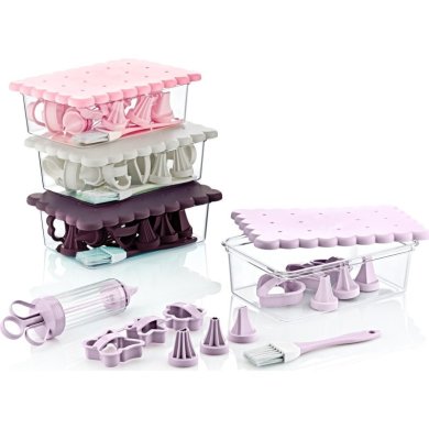 Кондитерский набор для украшения выпечки Chomik | Белый - 4 Кондитерский набор для украшения выпечки Chomik | Белый OKY1275/white фото - 4