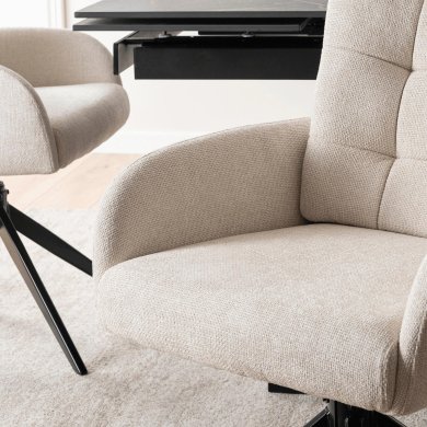 Обеденный стул поворотный Mebel Elit JULY Кремовый ME.JULY/KR/T/K фото - 7