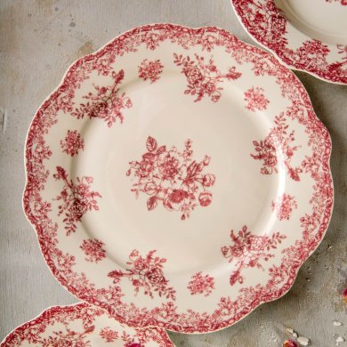 Обідня тарілка Homla LOURRY 27 см Червоний 242169 фото - 6