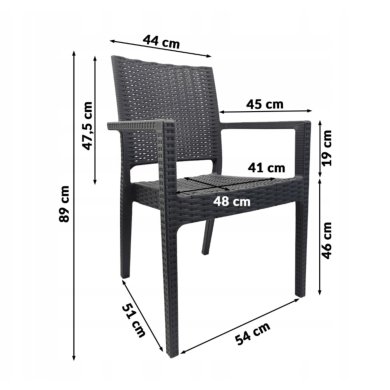 Садовый стул Kontrast KP103 Серый - 15 Садовый стул Kontrast KP103 Серый 5.90.211309 фото - 15