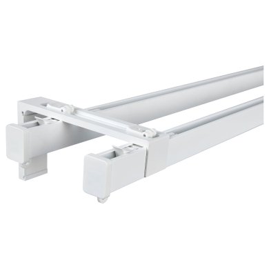 Подвійний профільний карниз VIDGA 140 см Білий - 6 IKEA Подвійний профільний карниз VIDGA 140 см Білий (ИКЕА VIDGA) 29428266 фото - 6