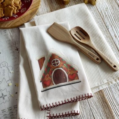 Набор кухонных полотенец Homla YIMIR 45x65 см 2 шт Кремовый 223207 фото - 7