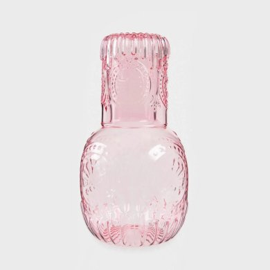 Графин зі склянкою Homla MUNCHO 1 л Рожевий - 2 Графин зі склянкою Homla MUNCHO 1 л Рожевий 239592 фото - 2