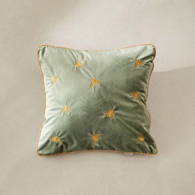 Декоративна наволочка Homla CAMILLA Welur 45х45 см Фісташковий 243458 фото - 5