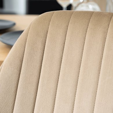 Обеденный стул Mebel Elit LILAC Welur Бежевый ME.LILAC/BZ/V/K фото - 9