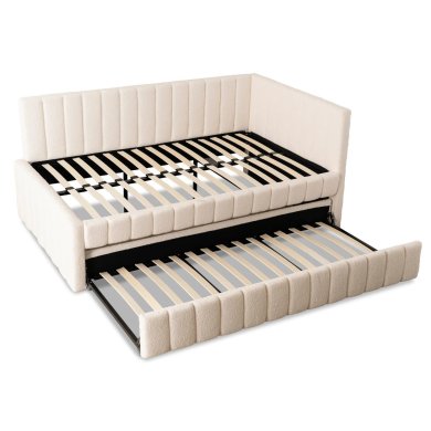 Раскладная кушетка Mebel Elit VILLEMO Boucle 120x200 см Кремовый ME.VILLEMO/120/90/KR/TB/LOZWYS фото - 4