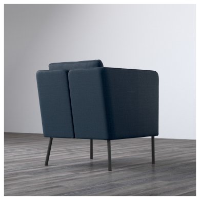 IKEA Кресло мягкое EKERO Синий (ИКЕА ЭКЕРО) 20262878 фото - 3