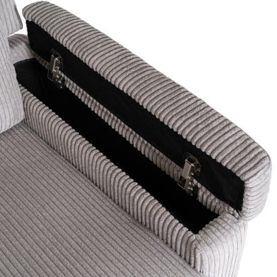 Кресло мягкое раскладное массажное с реклайнером Mebel Elit SEBASTIAN Velvet Серый ME.SEBASTIAN/P/SZTR/FW фото - 15