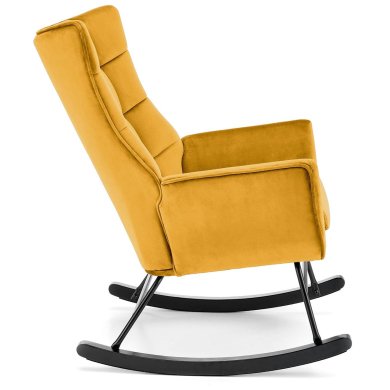 Кресло-качалка мягкое Halmar BAZALTO Горчичный V-CH-BAZALTO-FOT-MUSZTARDOWY фото - 3