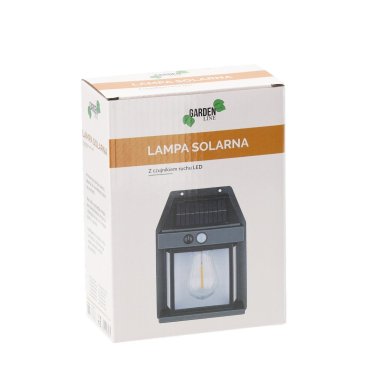 Світильник на сонячній батареї з датчиком руху Garden Line SOL5639 Чорний SOL5639 фото - 9