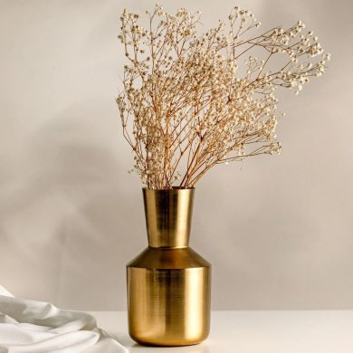 Ваза Homla GIRONA 10x18 см Золотой 242044 фото - 4