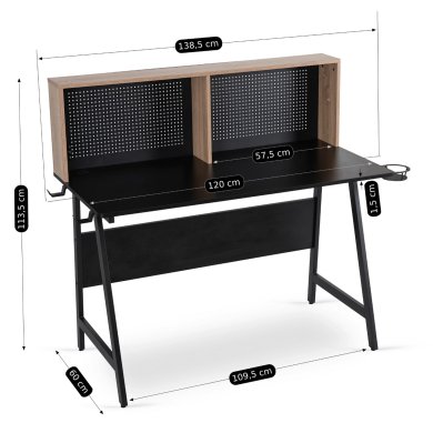 Компьютерный стол Mebel Elit ICE Дуб сонома - 13 Компьютерный стол Mebel Elit ICE Дуб сонома ME.ICE/DS/CZ/B фото - 13