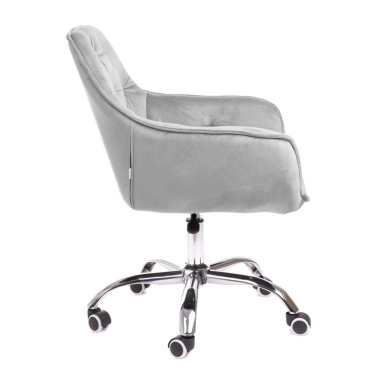 Офісне крісло Homla FLOSSI Welur Сірий 218108 фото - 3
