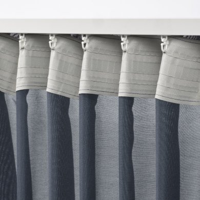 IKEA Тюль STENFRO 145х300 см 2 шт Темно-синій (ИКЕА СТЕНФРО) 20594910 фото - 2