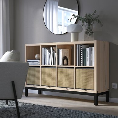 IKEA Стеллаж KALLAX Дуб (ИКЕА КАЛЛАКС) 59442685 фото - 2