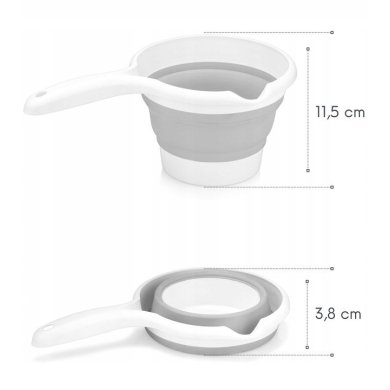 Складной ковш Chomik 1,2 л | Белый / Серый HOB081213 фото - 3