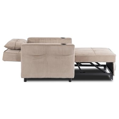 Кресло мягкое раскладное Mebel Elit SOLOR Velvet Бежевый ME.SOLOR/BZ/CZ/SZTR/FW фото - 6