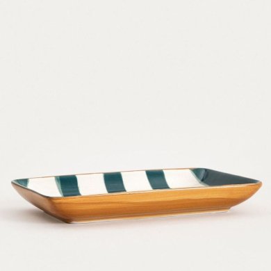 Сервірувальне блюдо Homla TORRIT 19x12 см Зелений 243484 фото - 2