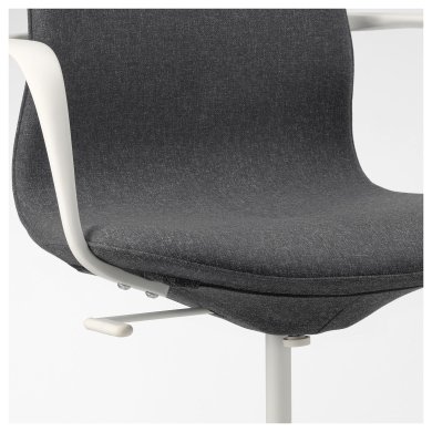 IKEA Офисное кресло LANGFJALL Темно-серый (ИКЕА ЛАНГФЬЯЛЛЬ) 29252865 фото - 5